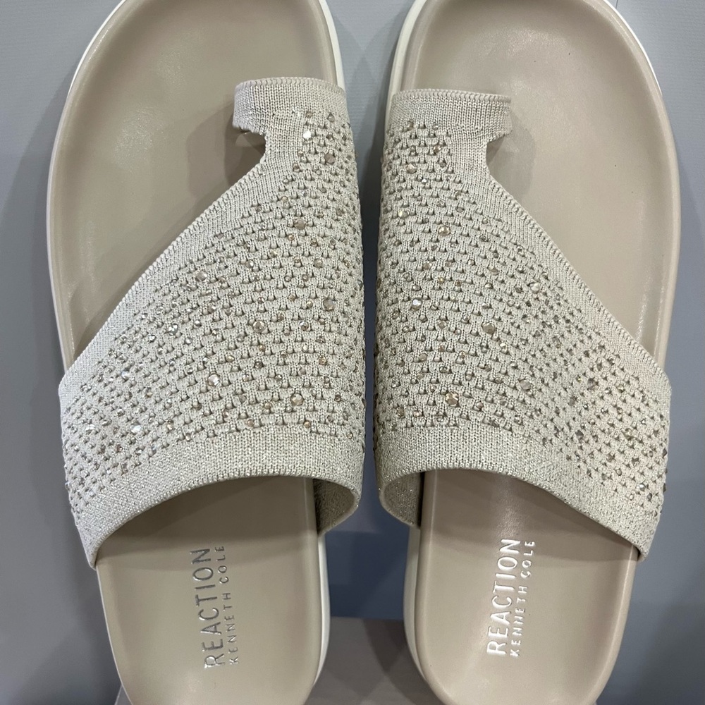 Kenneth Cole Reaction Women's Tan Embellished‎ Sandals
